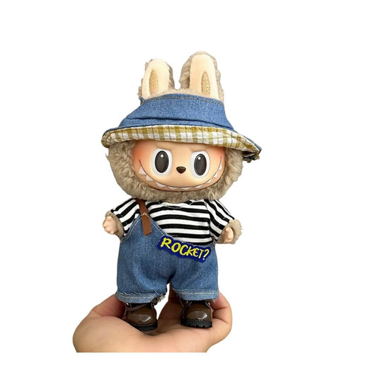 Conjunto | Macacão jeans + Chápeu